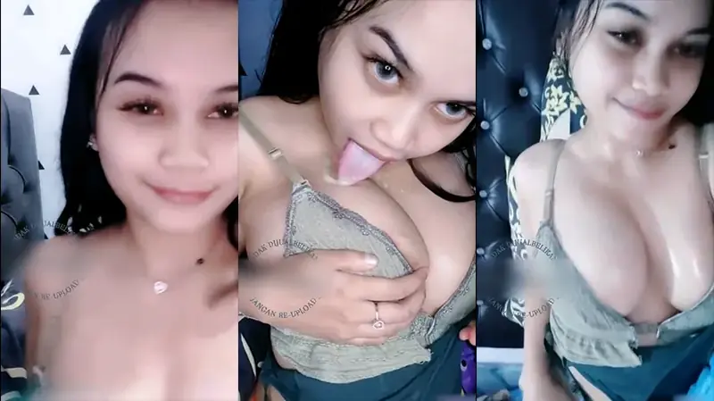 Aksi Live Pinkiss Dada Besar Becek Parah backdrop