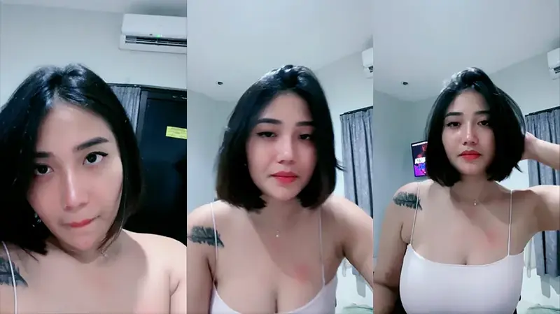Babygurl Yourbae Live Show Tanktop Tipis Mulus backdrop