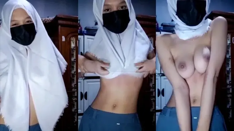 Nina Asanti Jilbab Seragam Batik Aksi Ranjang backdrop