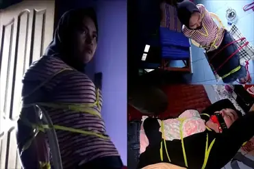 Ukhti Pasrah Diikat Hijab Gaya BDSM Viral poster